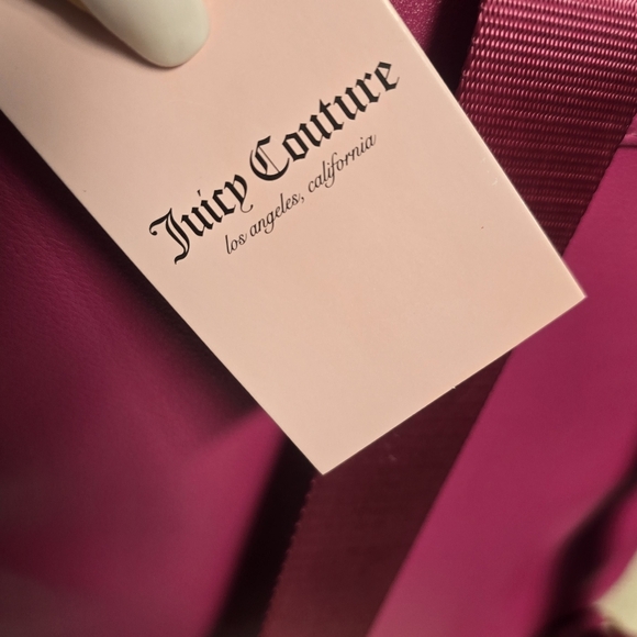 Juicy Couture Fuchsia Backpack with Gold Accents - Picture 7 of 8